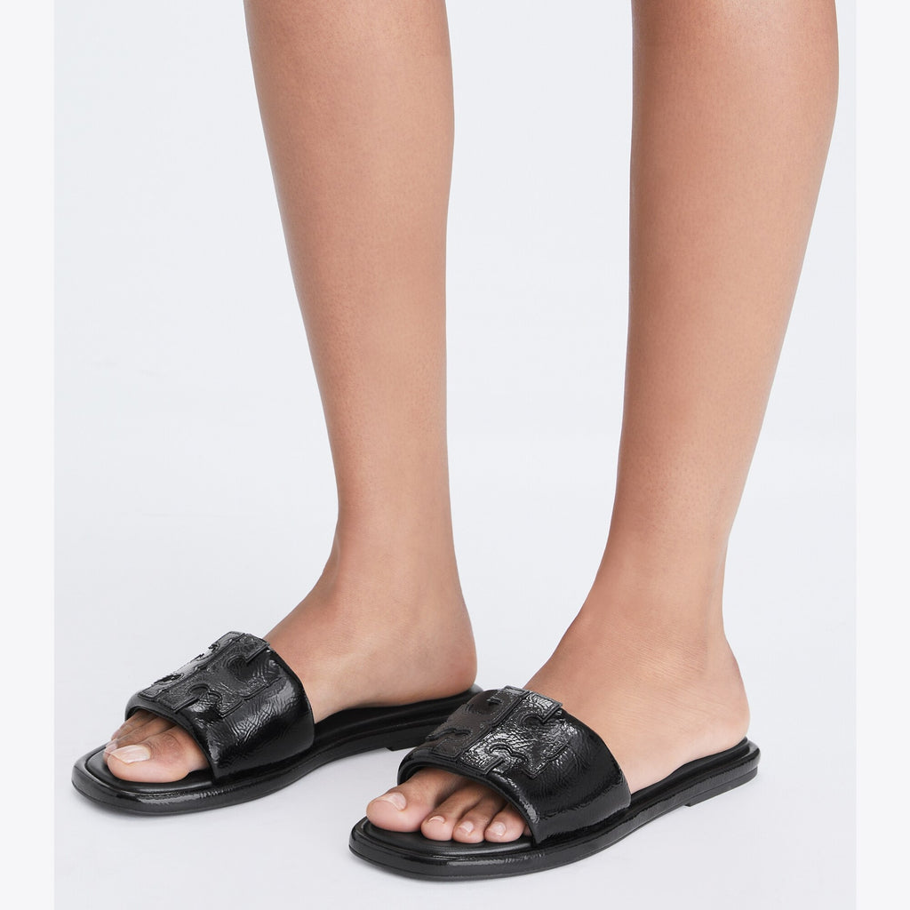 Tory Burch Double T Sport Slide - Perfect Black - 2
