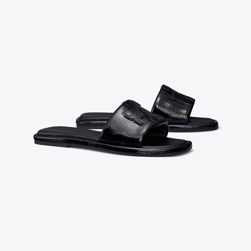 Tory Burch Double T Sport Slide - Perfect Black