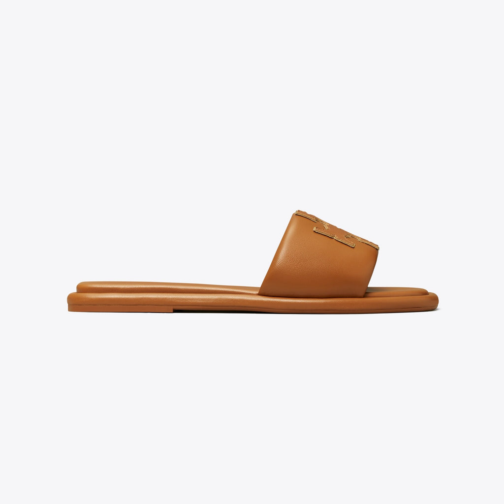Tory Burch Double T Sport Slide - Bourbon Miele / Gold - 3