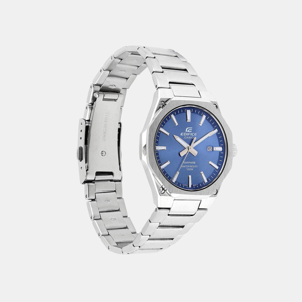 Casio Edifice Men Quartz Blue Dial Analog Stainless Steel Watch ED602 - 3
