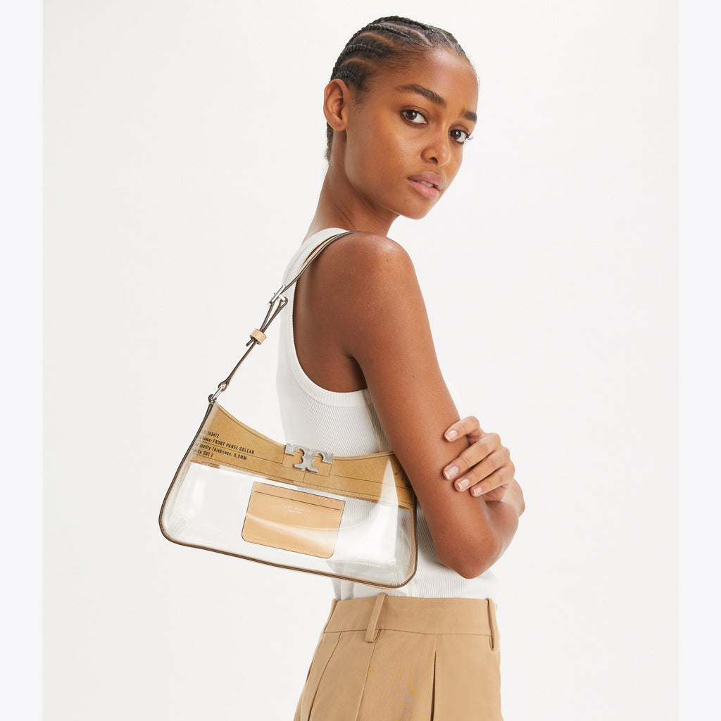 Tory Burch Eleanor Clear Slim Shoulder Bag - Clear - 2