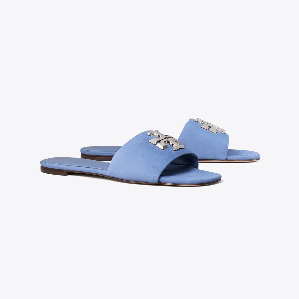 Tory Burch Eleanor Slide - Soft Blue / Silver