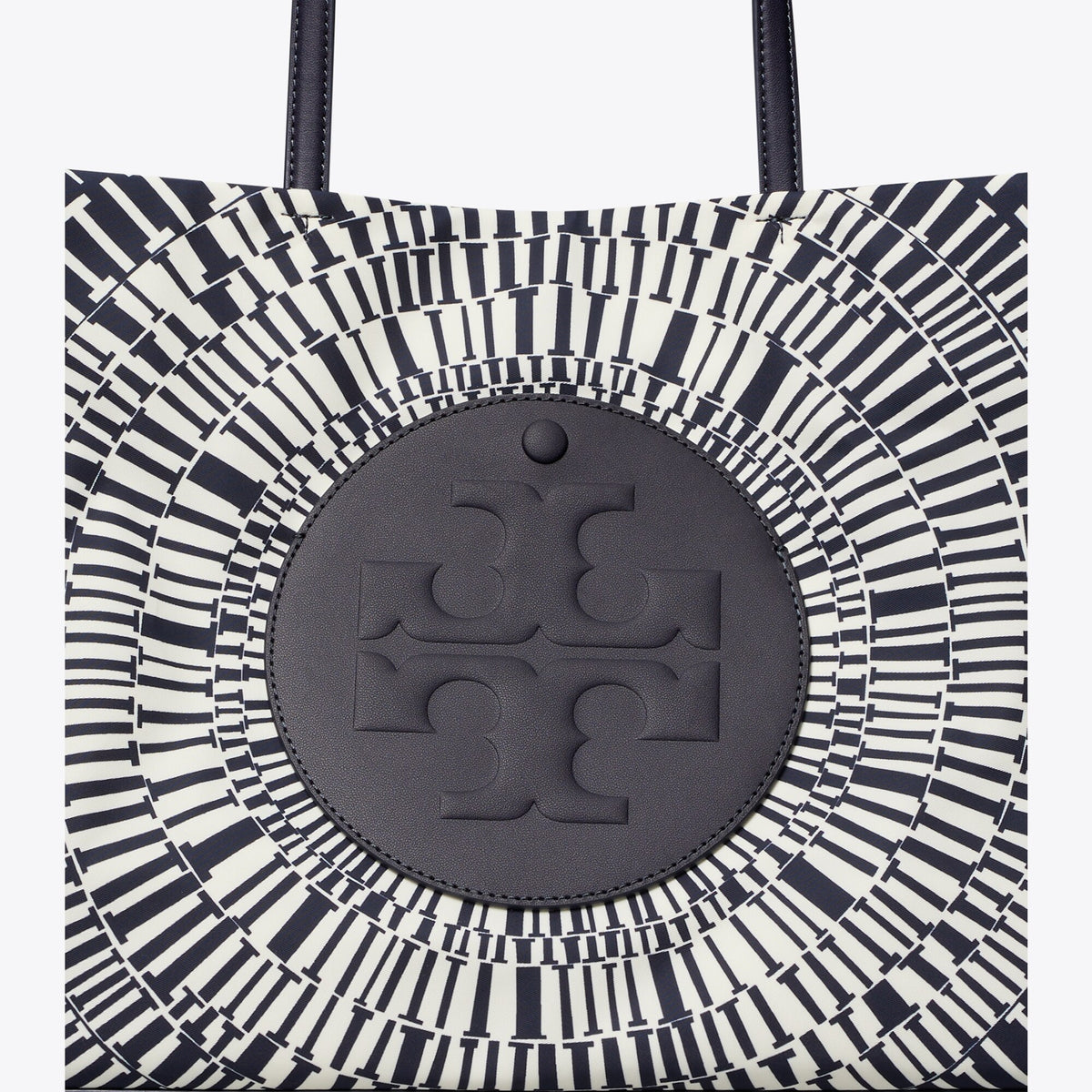 Tory Burch Ella Printed Small Tote - Navy Circle - 4
