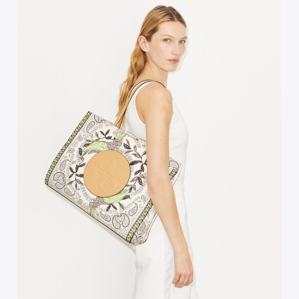 Tory Burch Ella Printed Tote - Mint Cockatoo - 2