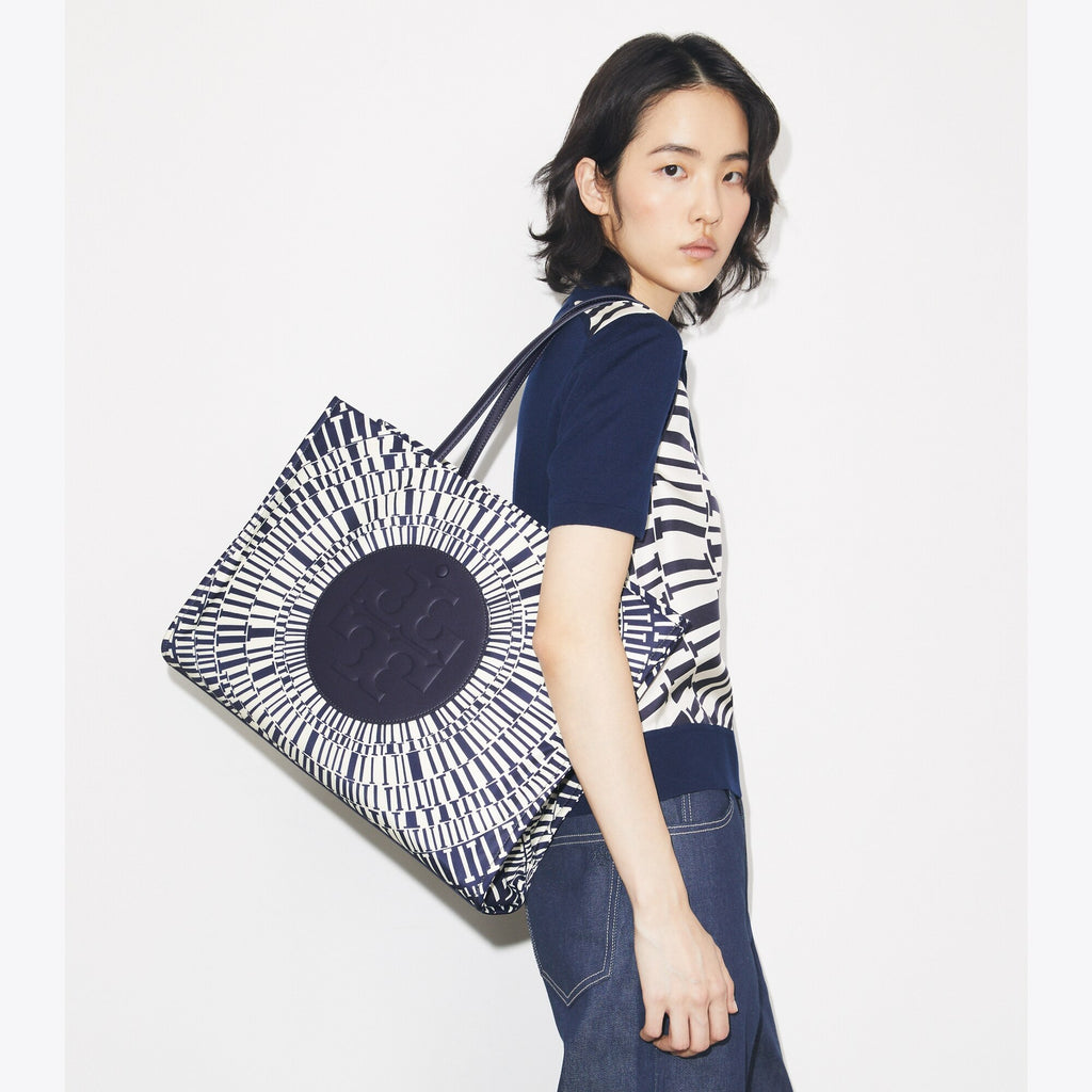 Tory Burch Ella Printed Tote - Navy Circle - 2