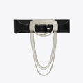 Tory Burch Embellished Belt - Black/Silver