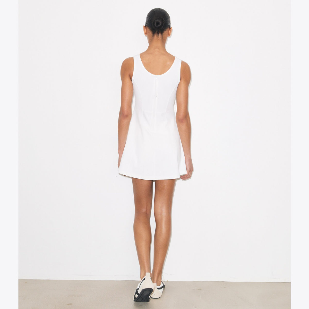 Tory Burch Embossed Logo Tennis Dress - Snow White - 4