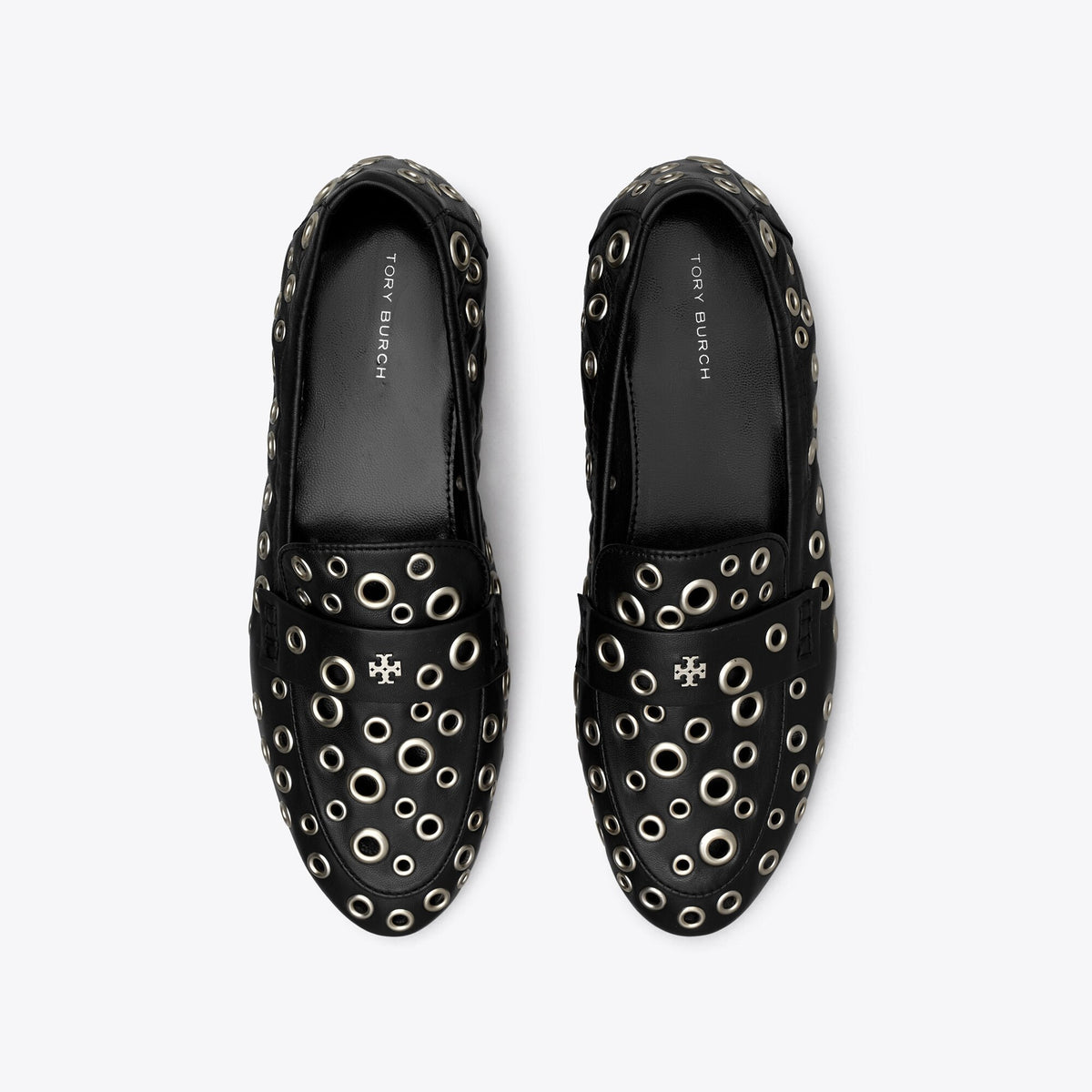 Tory Burch Eyelet Ballet Loafer - Perfect Black - 5