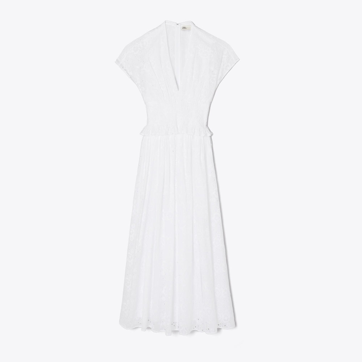 Tory Burch Eyelet Cotton Dress - White