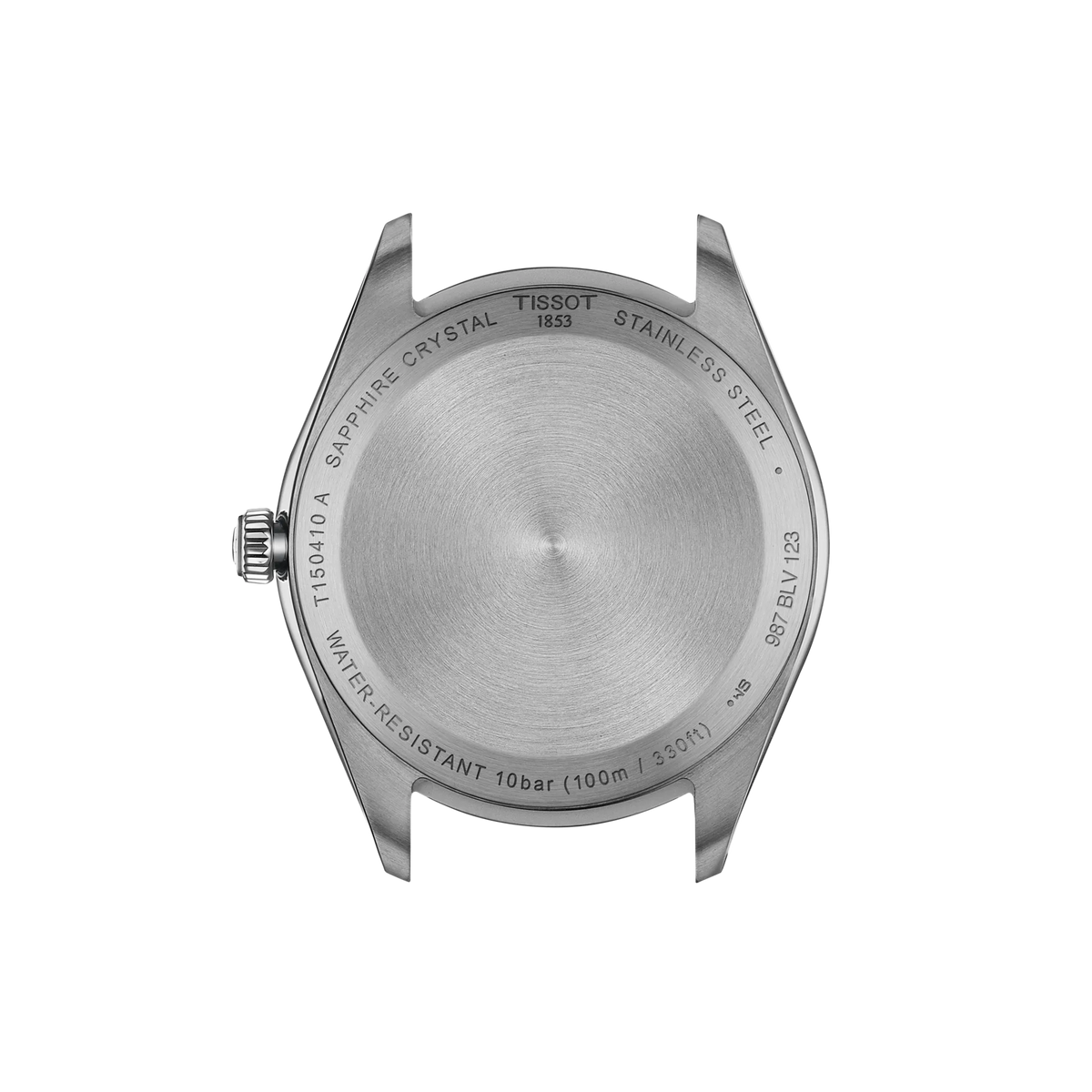 Back view of the watch case Tissot PR 100 40mm