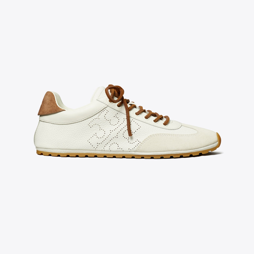Tory Burch Field Sneaker - Cream / White Mocha / Gingerbread Brown - 3