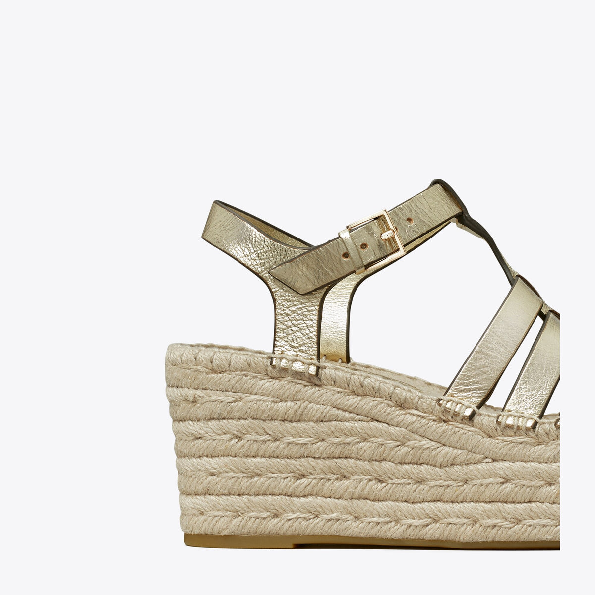 Tory Burch Fisherman Espadrille Wedge - Spark Gold - 4