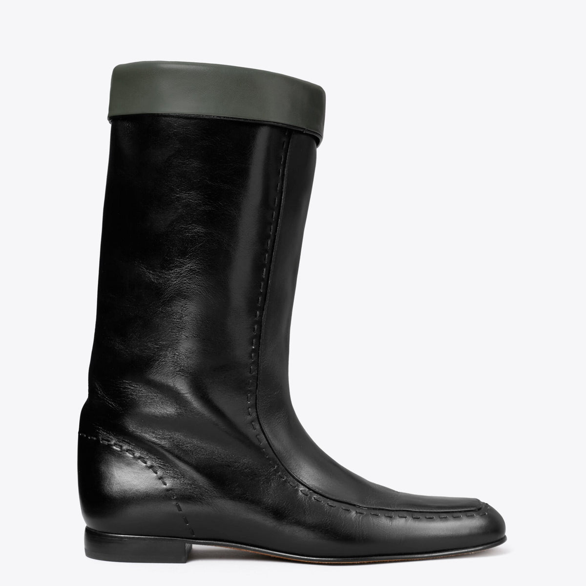 Tory Burch Flat Riding Boot - Perfect Black