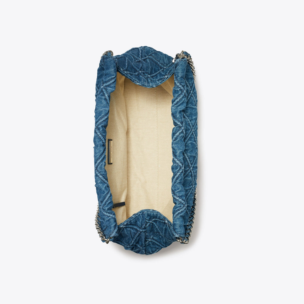 Tory Burch Fleming Soft Denim Hobo Bag - Denim - 5