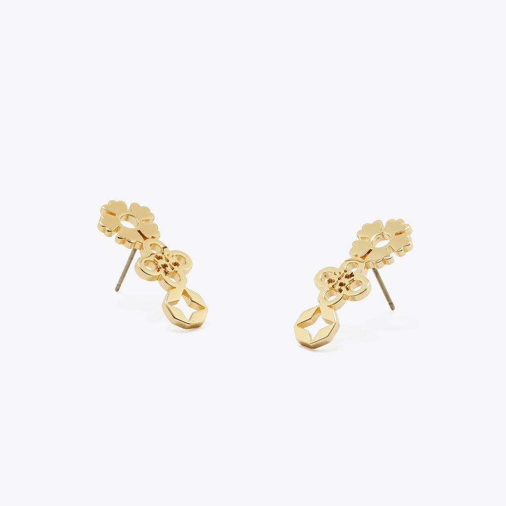 Tory Burch Forget Me Not Cluster Stud Earrings - Tory Gold - 2