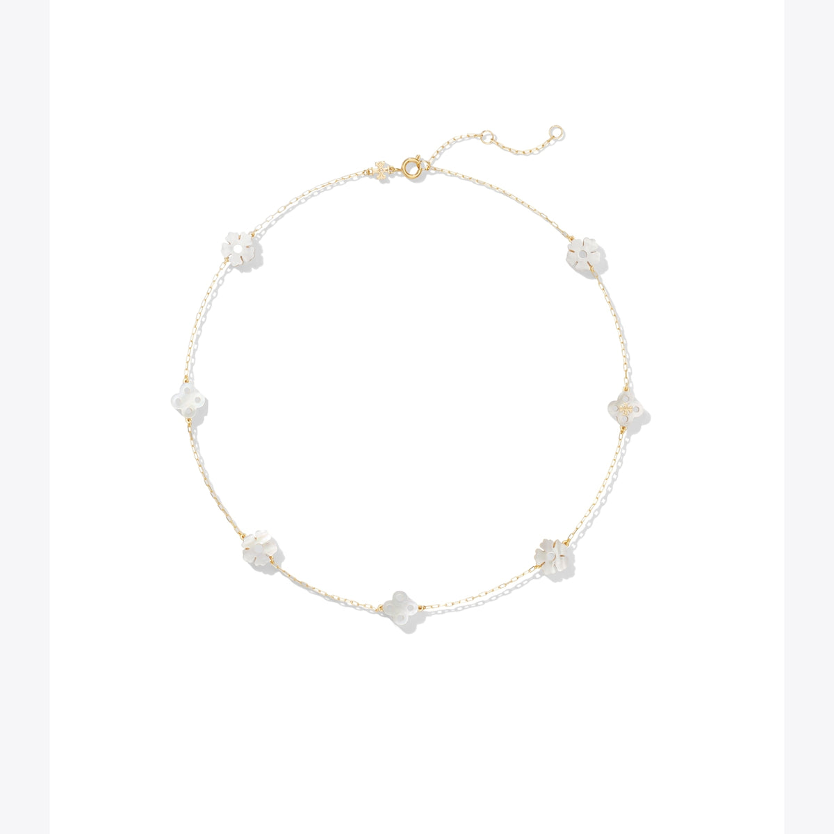 Tory Burch Forget Me Not Necklace - Tory Gold / Mother Of Pearl - 4