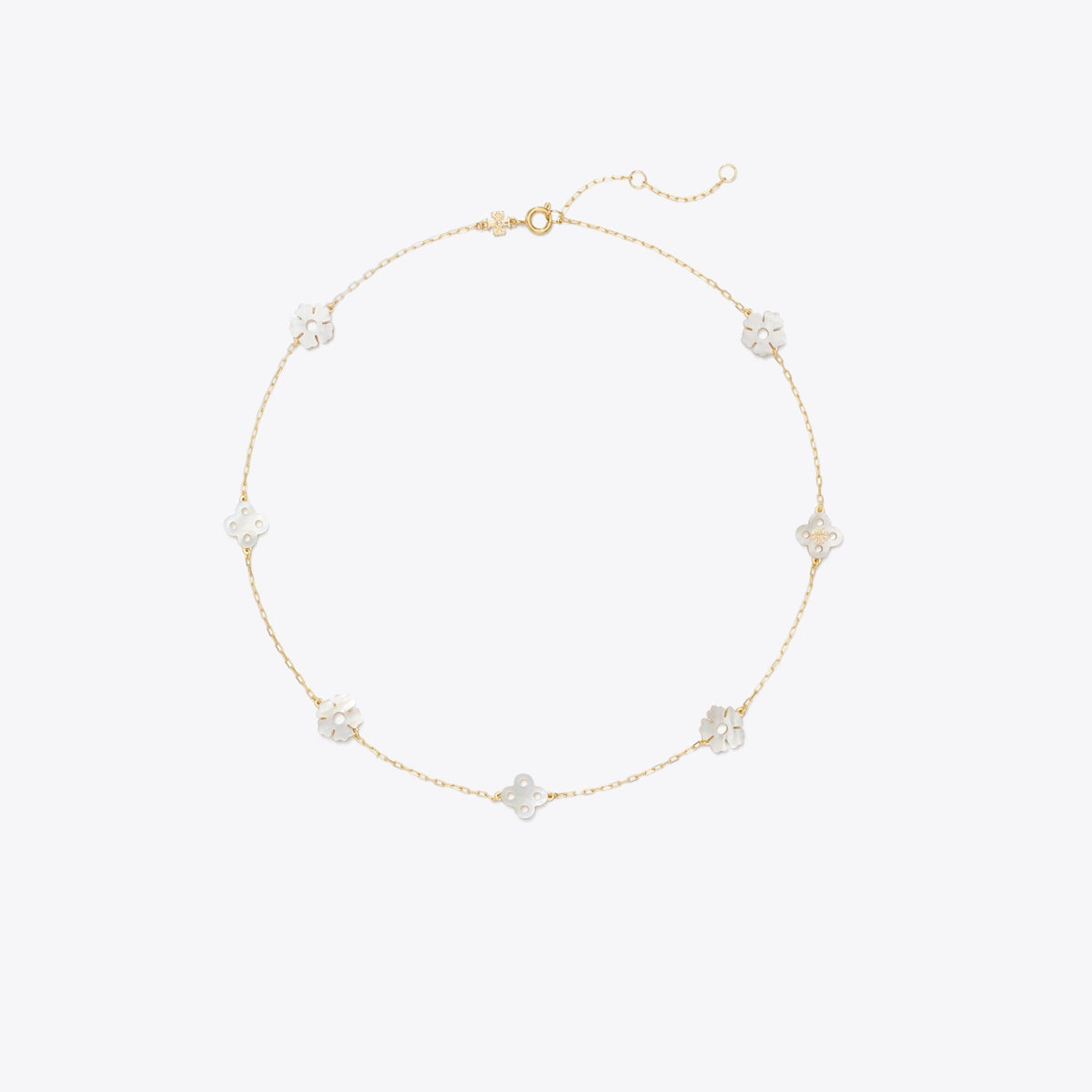 Tory Burch Forget Me Not Necklace - Tory Gold / Mother Of Pearl