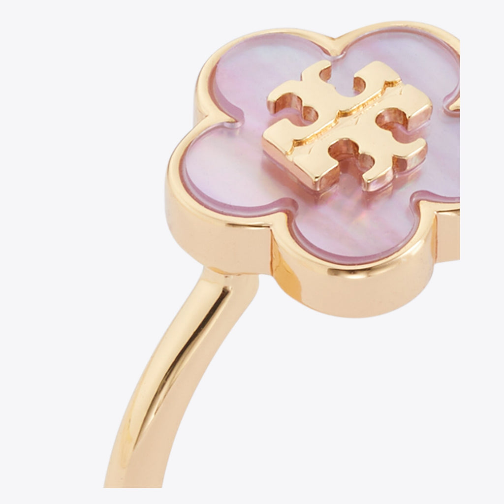 Tory Burch Forget Me Not Ring - Tory Gold / Pink - 2