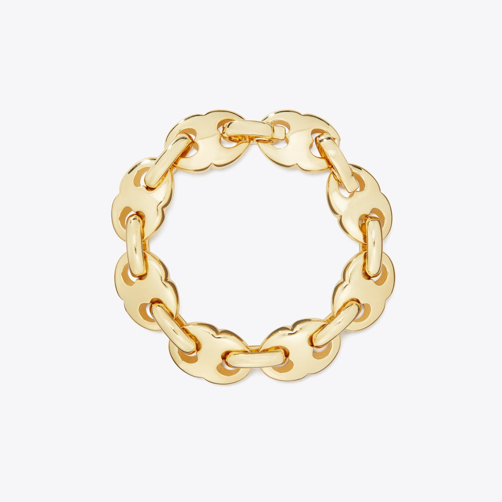Tory Burch Gemini Link Bracelet - Light Brass