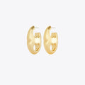 Tory Burch Gemini Link Earrings - Light Brass