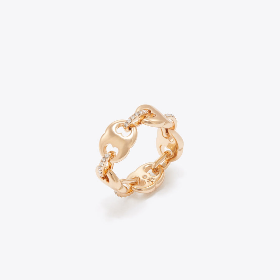 Tory Burch Gemini Link Pavé Ring