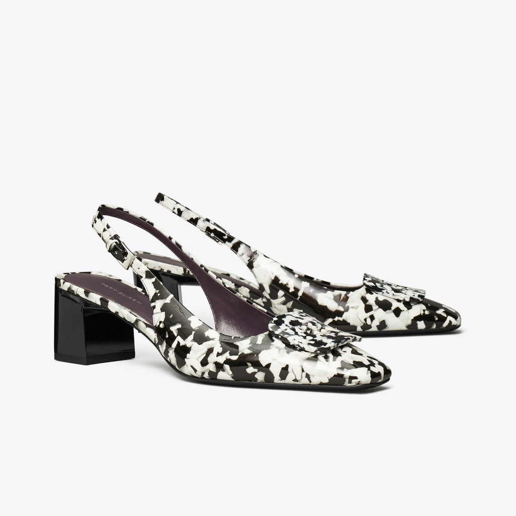 Tory Burch Georgia Slingback Pump - Dark Marble Multi-Tone