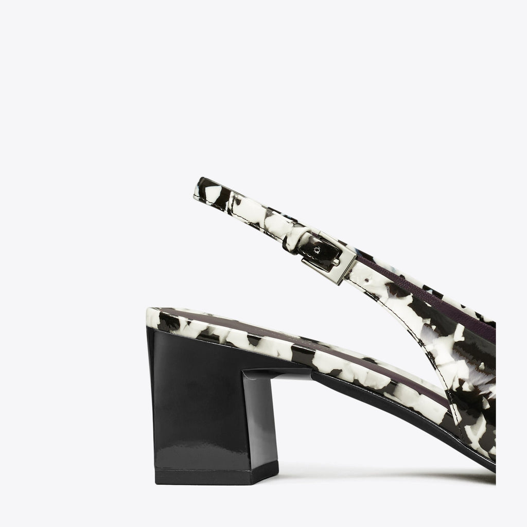 Tory Burch Georgia Slingback Pump - Dark Marble Multi-Tone - 3