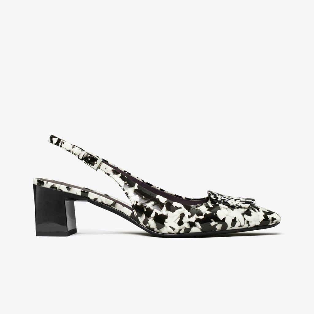 Tory Burch Georgia Slingback Pump - Dark Marble Multi-Tone - 2
