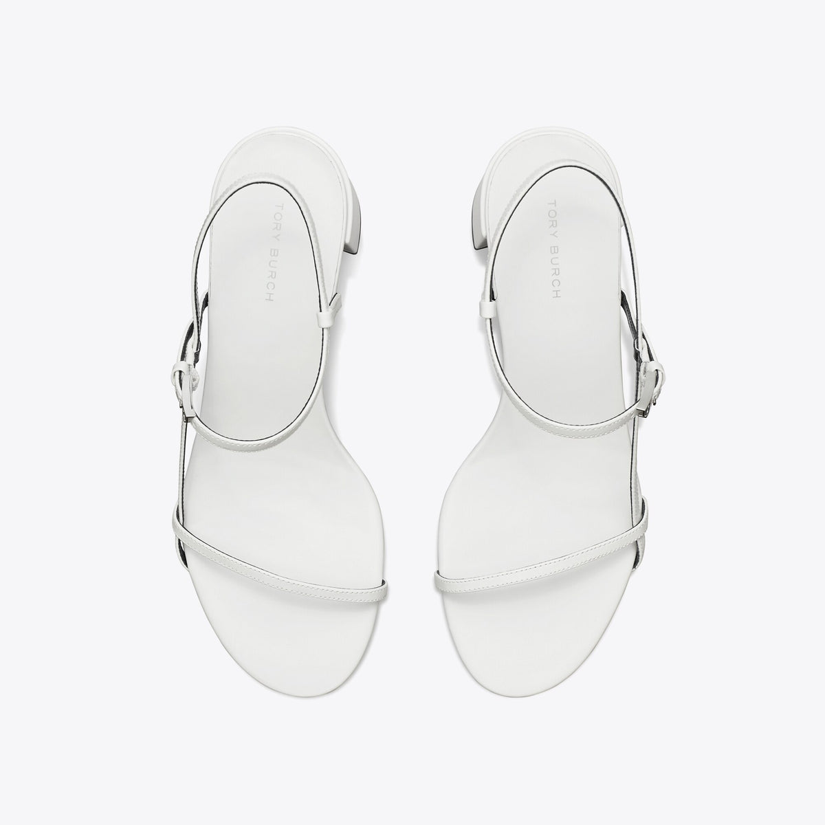 Tory Burch Gigi Heeled Sandal - White - 5