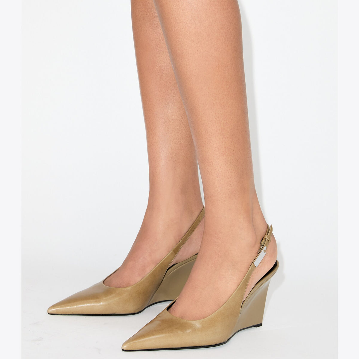 Tory Burch Gigi Slingback Wedge - Burnt Honey - 2
