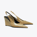 Tory Burch Gigi Slingback Wedge - Burnt Honey