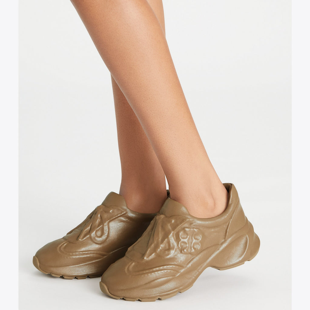 Tory Burch Good Luck X-Ray Trainer - Light Chai - 2