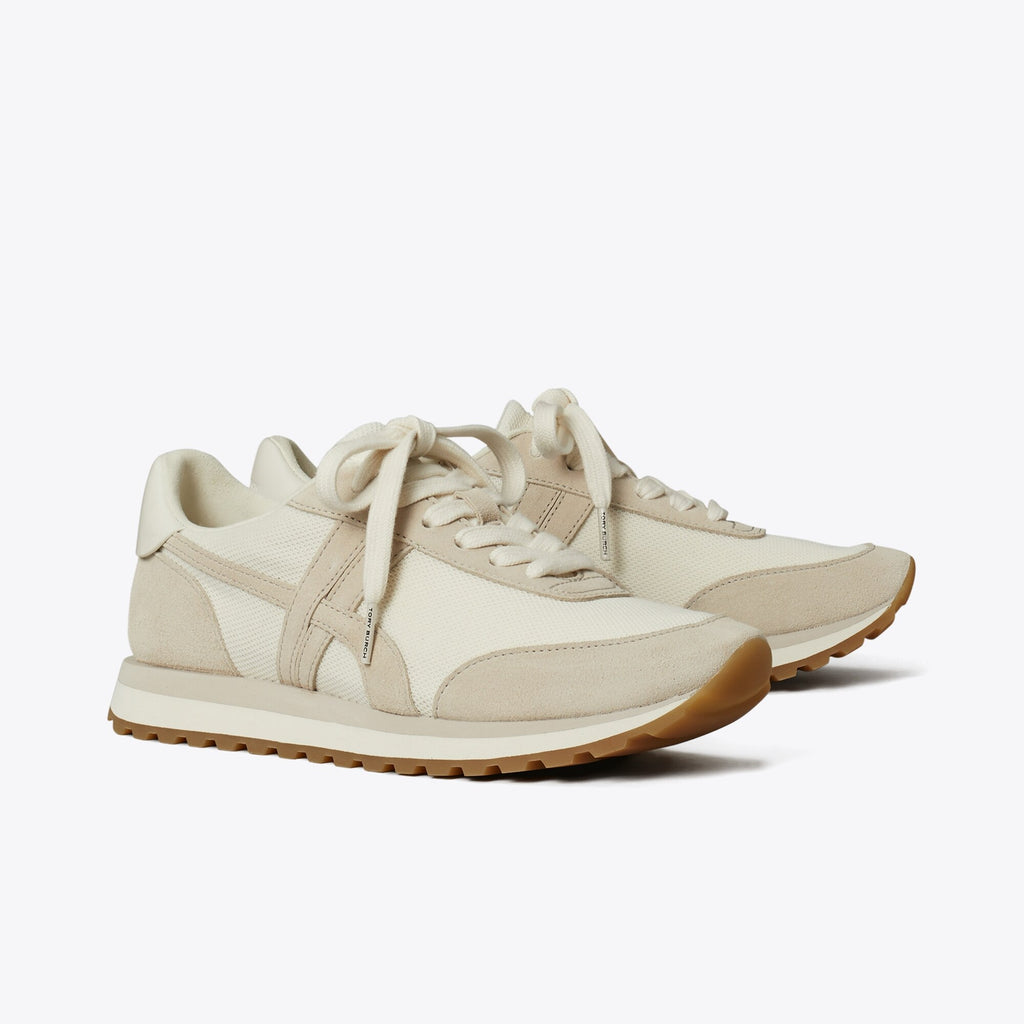 Tory Burch Hank Sneaker - New Ivory / Calcare / Titanium White