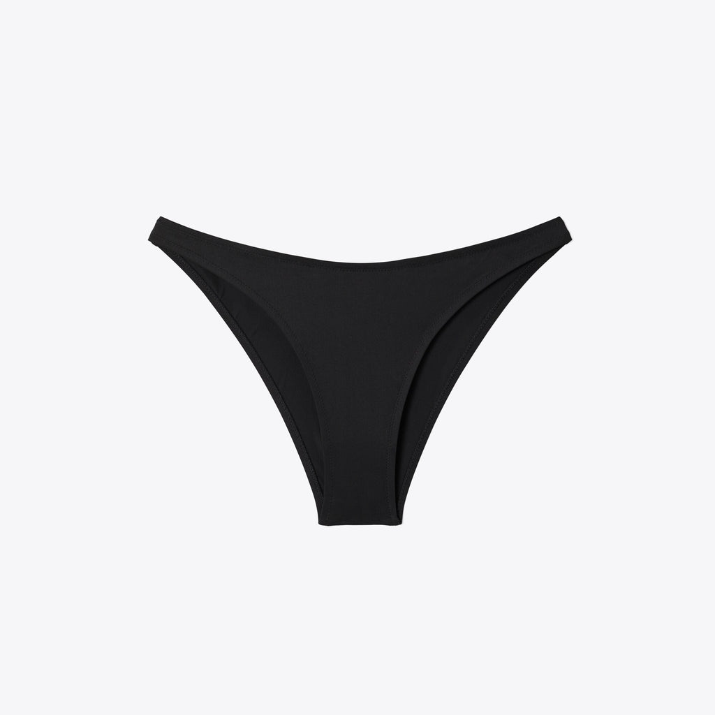 Tory Burch High-Cut Bikini Bottom - Black