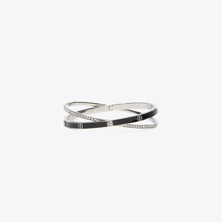Tory Burch Icon Enamel Crisscross Bangle
