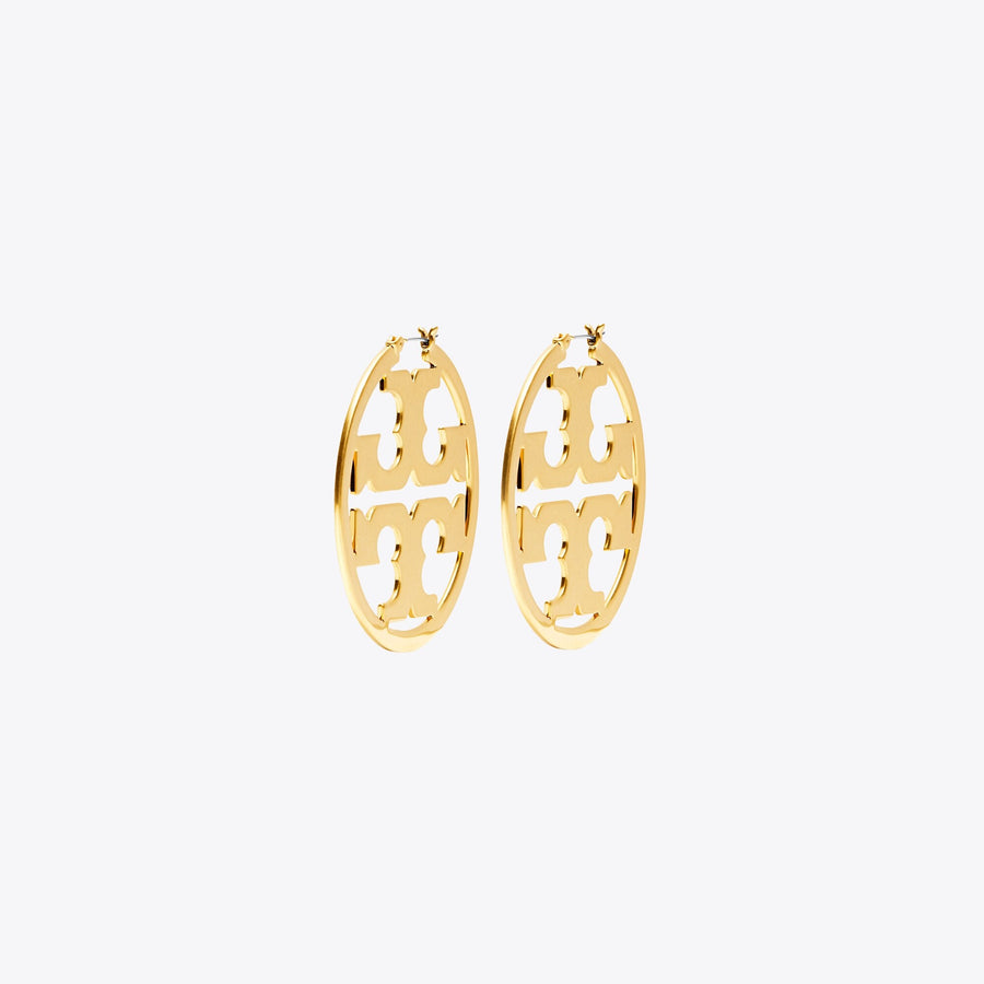 Tory Burch Icon Hoop Earrings