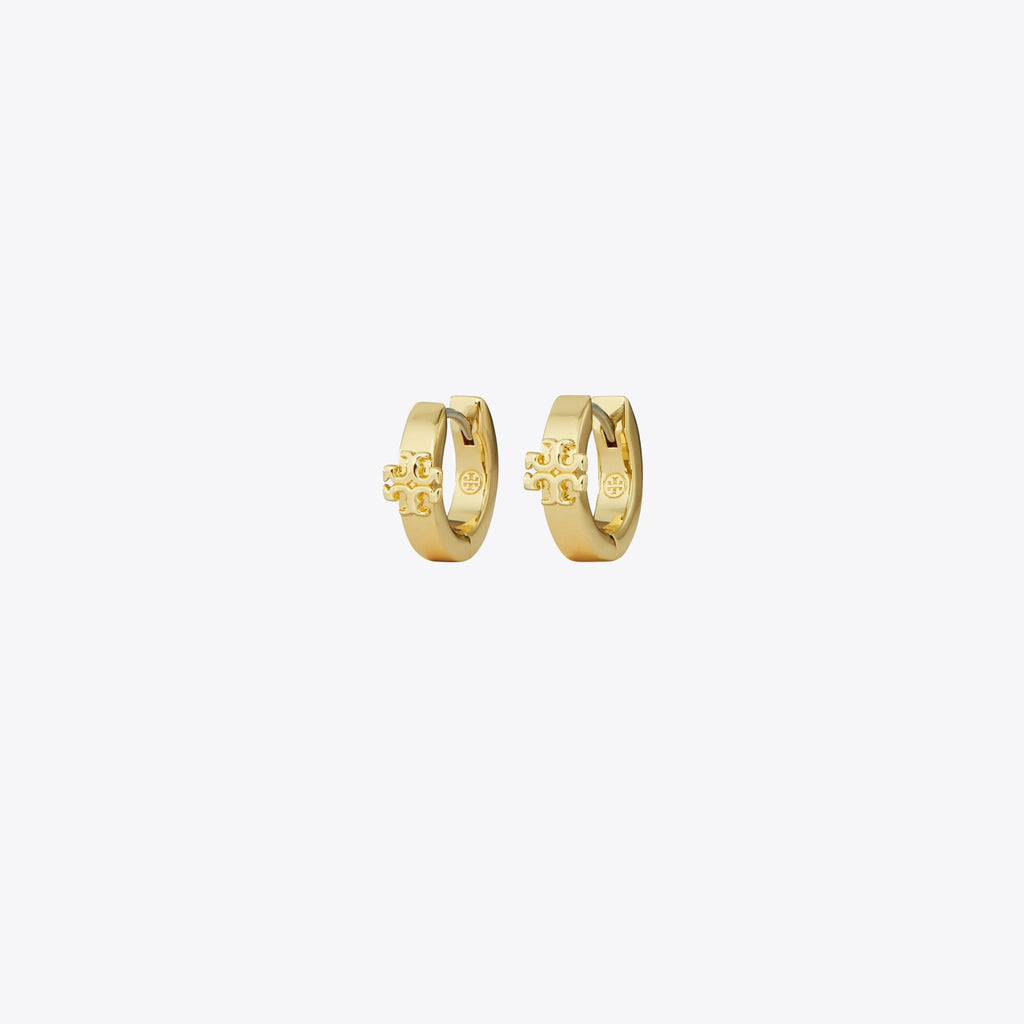 Tory Burch Icon Huggie Earrings - Tory Gold