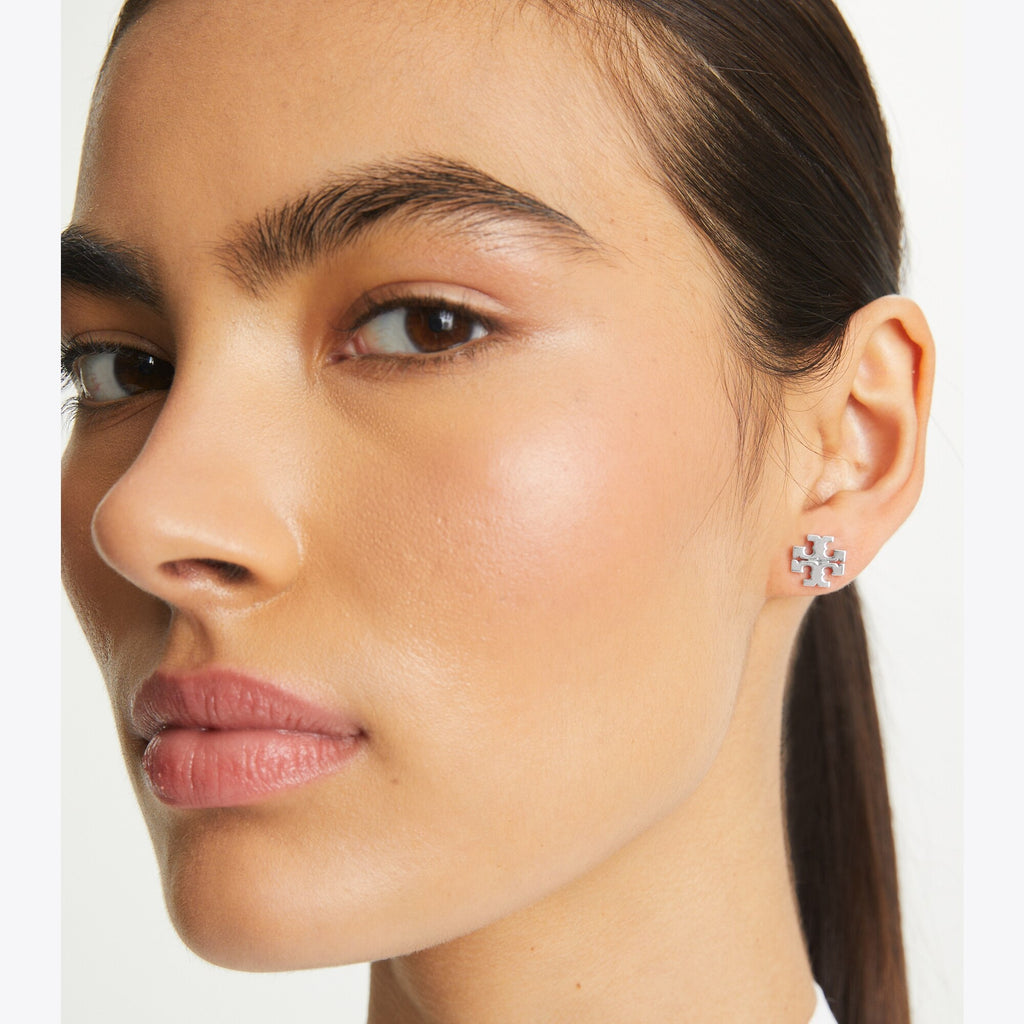 Tory Burch Icon Stud Earrings - Tory Silver - 3