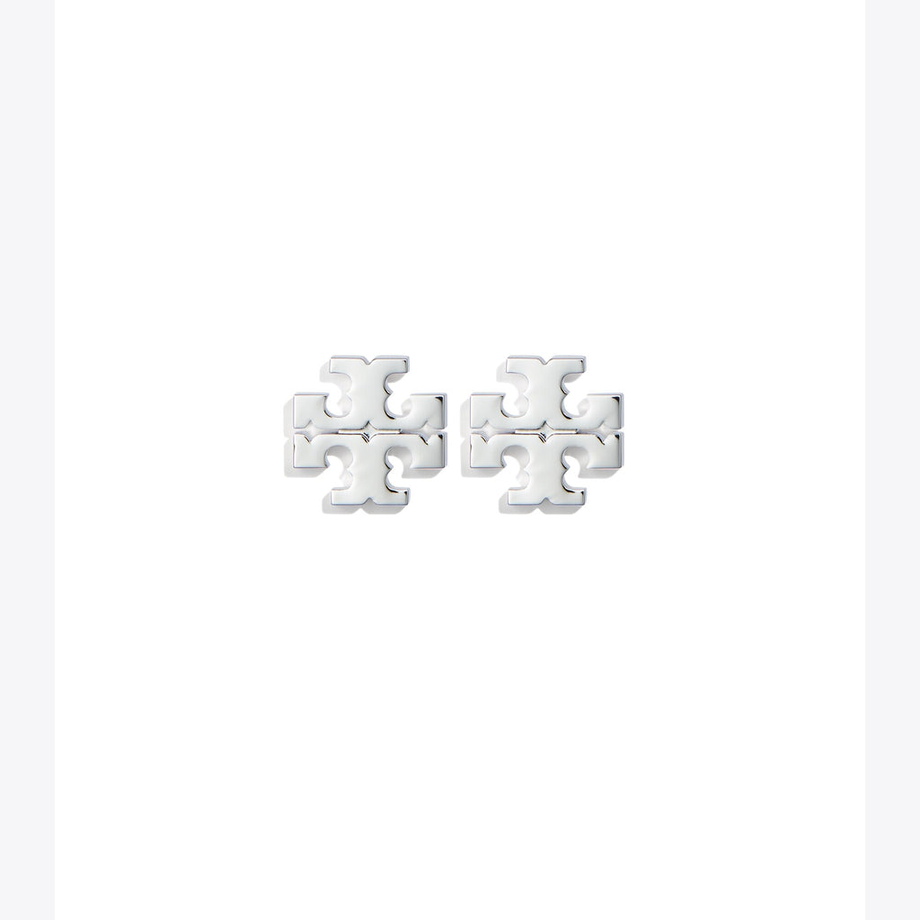 Tory Burch Icon Stud Earrings - Tory Silver - 4