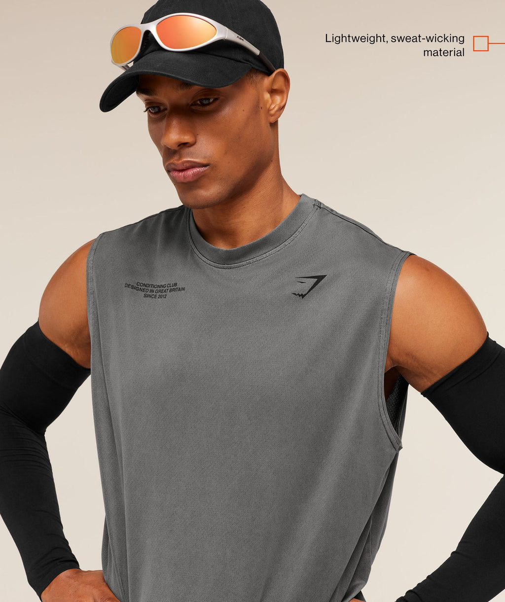 Gymshark Conditioning Club Washed Tank - Black/Wash - 2