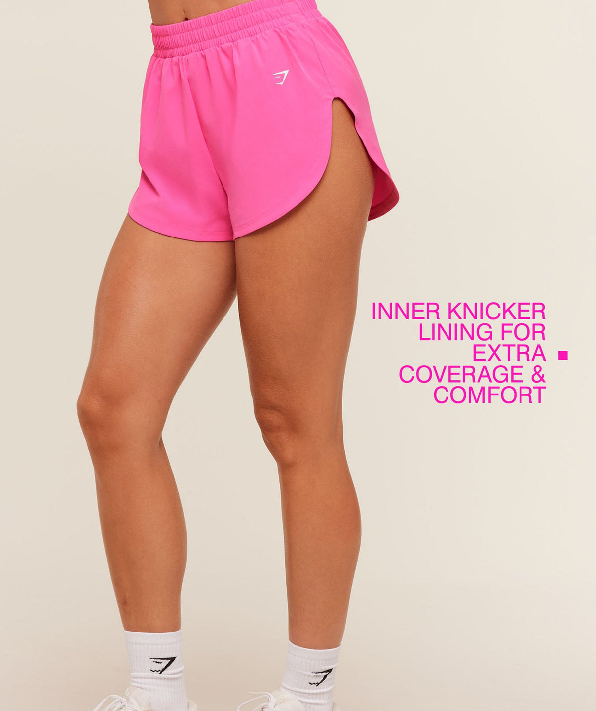 Gymshark Relay High Leg Shorts - Electric Pink - 3