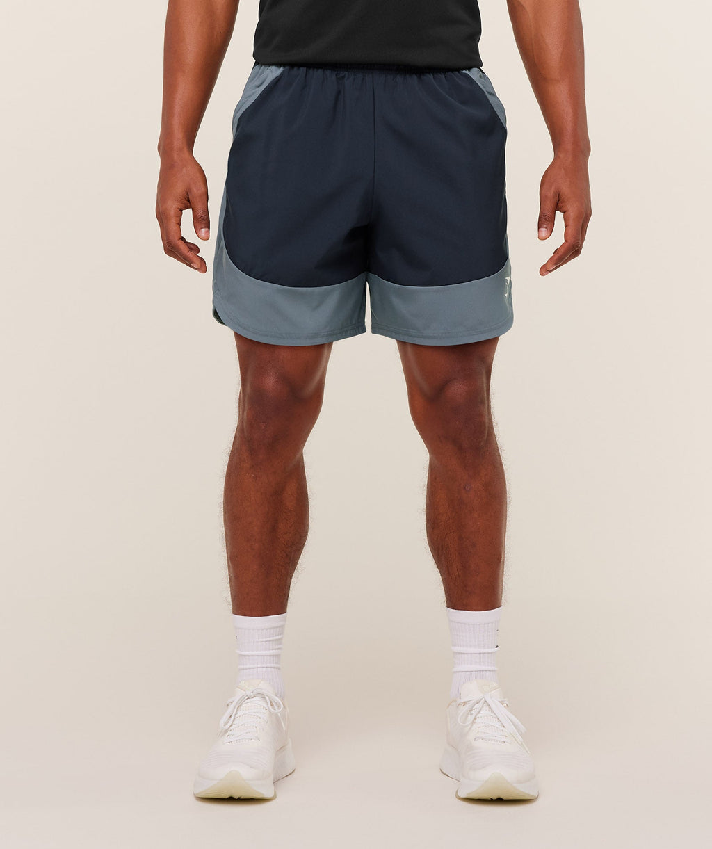 Gymshark Sport 25 Block 7" Shorts - Heavy Blue/Iron Blue