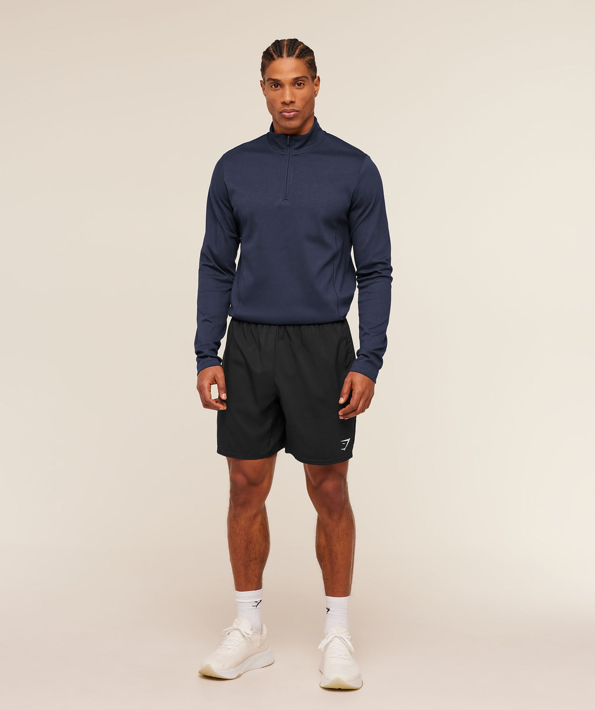 Gymshark Off Duty 1/4 Zip - Heavy Blue - 4
