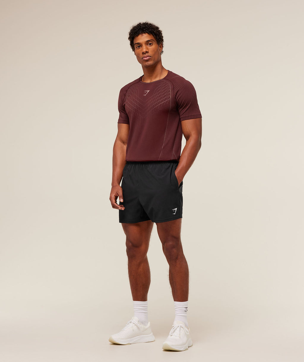 Gymshark Apex Seamless T-Shirt - Rich Maroon/Chestnut Pink - 4