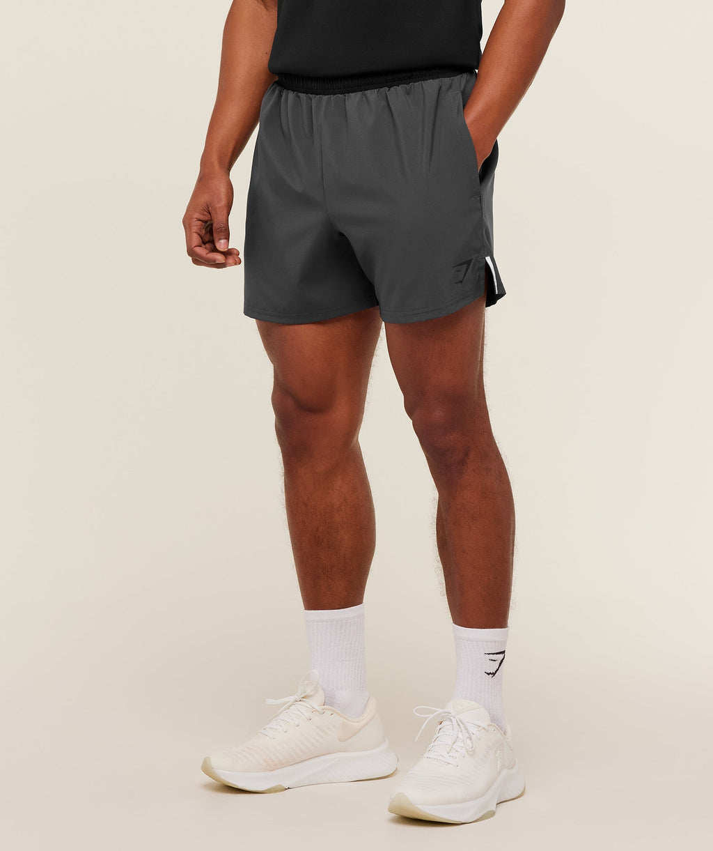 Gymshark Arrival Contrast Shorts - Onyx Grey/Black