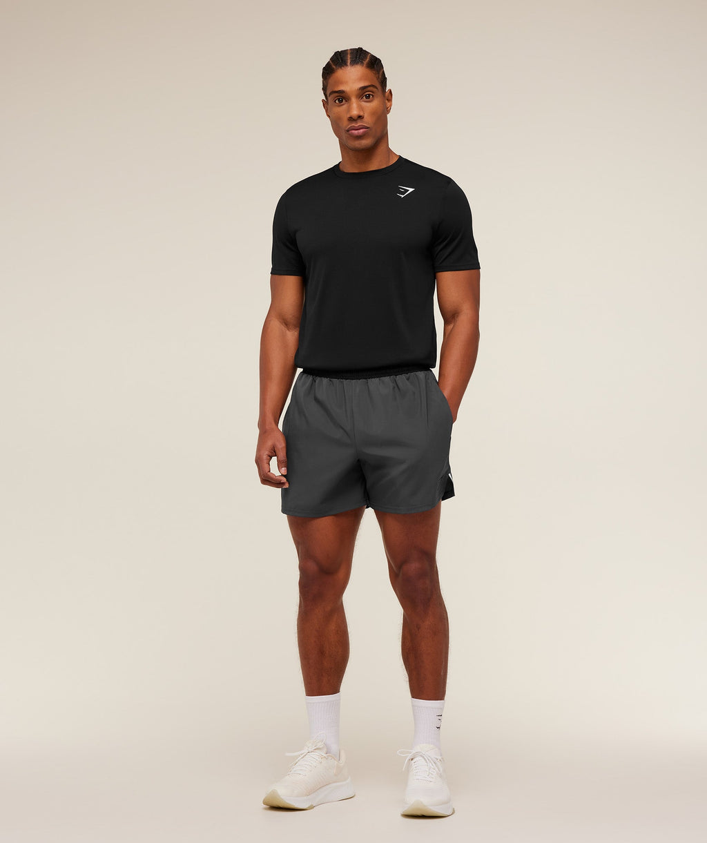 Gymshark Arrival Contrast Shorts - Onyx Grey/Black - 4