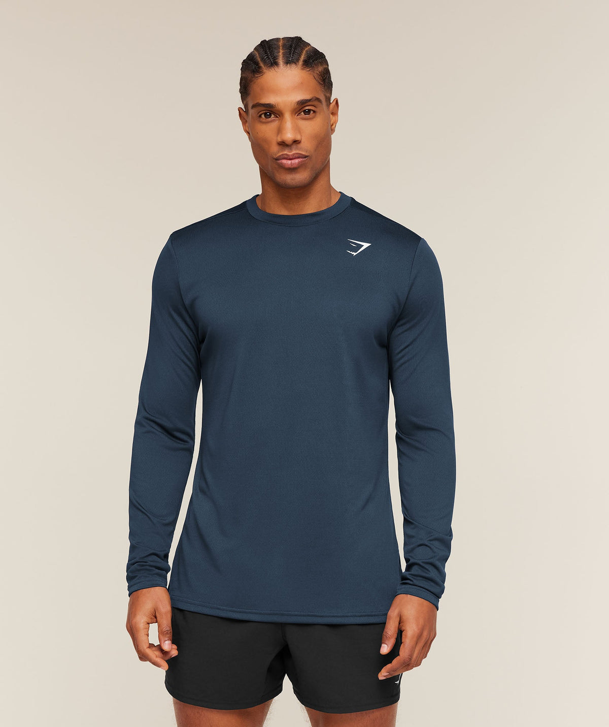 Gymshark Arrival Long Sleeve T-Shirt - Navy - 6