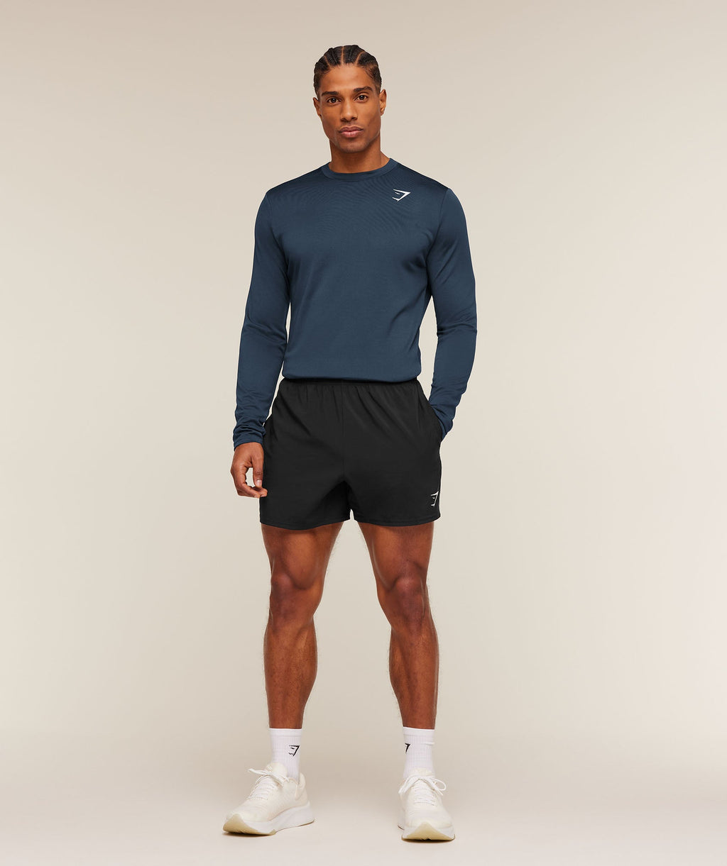 Gymshark Arrival Long Sleeve T-Shirt - Navy - 4