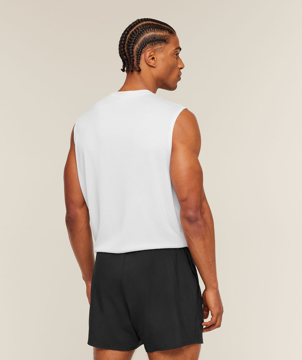 Gymshark Oversized Performance Tank - White - 2