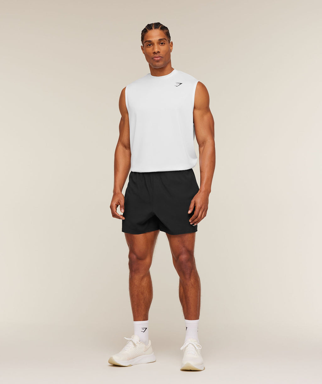 Gymshark Oversized Performance Tank - White - 4